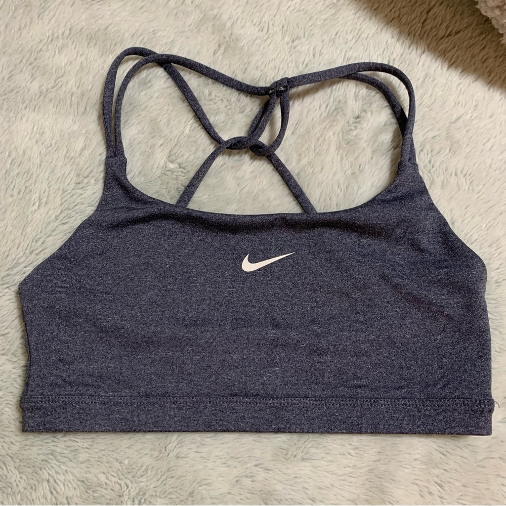 Nike Navy Marl Sports Bra